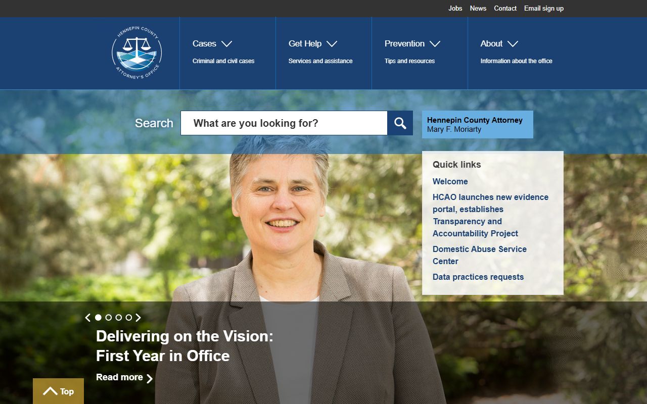 Hennepin County Attorney criminal history case search