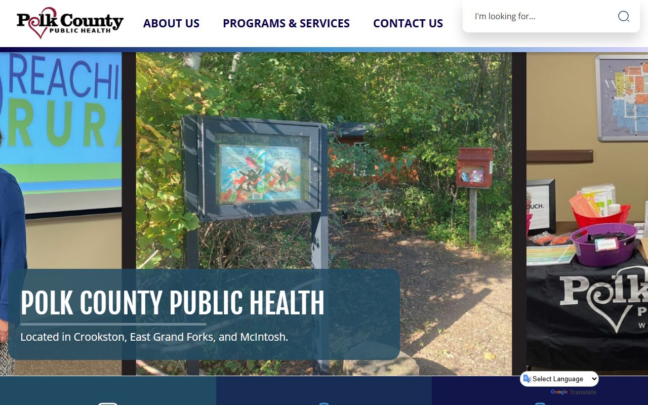 Polk County Sheriff's Office website showing criminal history and records resources